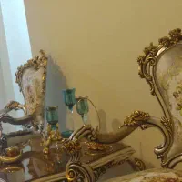 مبل استیل تمام چوب با کیفیت اروپایی ۹ نفره