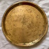 سینی ورشو قدیمی ۱۰۰ساله وآفتابه مسی قدیمی|کلکسیون اشیاء عتیقه|هشتگرد, هیو|دیوار