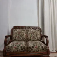 مبل قالی  چوب گردو  واقعی