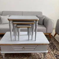 عسلی بزرگ همراه با سه عسلی کوچک|مبلمان خانگی و میز عسلی|گنبد کاووس, |دیوار