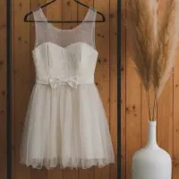 لباس مجلسی عروسکی توری