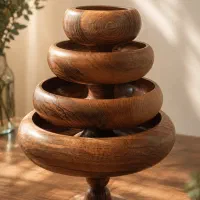 ظرف چوبی/ اردخوری/ سینی مزه/ سرویس چوبی / کادویی