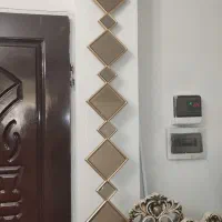 آیینه لوزی رنگ شامپاینی