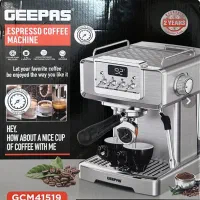 دستگاه اسپرسو قهوه خانگی GEEPAS|قوری، کتری، قهوهساز دستی|سرپل ذهاب, |دیوار