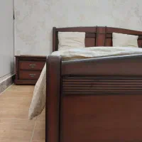 سرویس خواب دو نفره چوب راش به همراه تشک رویا|تخت و سرویس خواب|زنجان, |دیوار