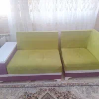 فروش یک دست مبل ۷ نفره راحتی ساخت تهران|مبلمان خانگی و میز عسلی|تربت جام, نظامی|دیوار