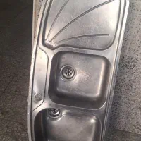 سینک توکار دو لگنه ورق ضخیم|مصالح و تجهیزات ساختمان|کرج, شهرک پردیسان|دیوار