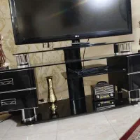 میز تلوزیون شیشه ای ترک
