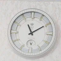 ساعت دیوار سفید طلایی نونو ۹۸۰