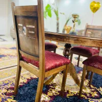 ناهار خوری۴ نفره چوب راش مناسب جهیزیه نونو|میز و صندلی غذاخوری|کرج, فاز ۴ مهرشهر|دیوار