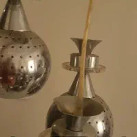لوستر سقفی سه شاخه استیل کاملا سالم|لوستر و چراغ آویز|تهران, تهرانپارس شرقی|دیوار