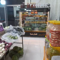یخچال ویترینی عرض۲ انباری دار موتور دانفوس فوری