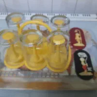 سری ۶ تایی لیوان و جالیوانی، با سینی طرح صدف.|ظروف سرو و پذیرایی|تهران, جیحون|دیوار