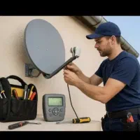 نصب انواع آنتن خارجی و داخلی،پایه دیواری ال سی دی