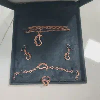 سرویس بدلیجات جواهر  مس گردنبند دستبند انگشتر
