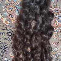دویست و چهل شاخه موی فر سر چسب شده آماده نسب