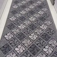 گلیم فرش ماشینی در چند سایز مختلف رنگ طوسی