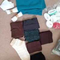 فروش تعدادی لباس شال روسری کش مو جوراب