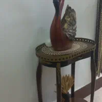 میز تلفن با قو چوبی