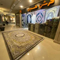 فرش ۱۲ و۶ و۹ ست با هم قرمز و نقره ای و طلاکوب|فرش|تهران, کاج|دیوار