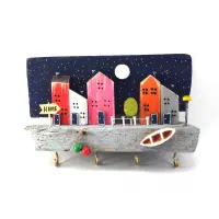 جاکلیدی دیواری چوبی مدل k51