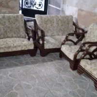 مبل ۷ نفره جنس چوب وپارچه عالی قیمت مناسب