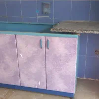 کابینت دست دوم فلزی آبی در حد نو