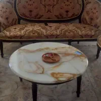 یه سرویس مبل ۷نفره با میز غذا خوری بفروش میرسد|مبلمان خانگی و میز عسلی|گنبد کاووس, |دیوار