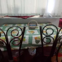 میز ناهار خوری فلزی فرفوژه