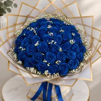 دسته گل روبانی