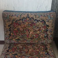 فروش یک دست پشتی قالی دست باف|پشتی|کرمان, |دیوار