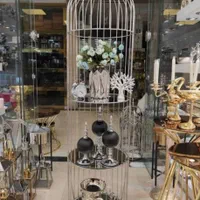 ویترین استند شلف قفسه ۳ طبقه مسوار بلند فلزی|بوفه، ویترین، کنسول|آفتاب, |دیوار