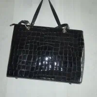 کیف مشکی ورنی