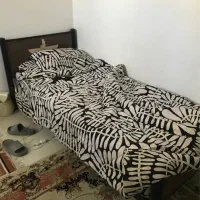 تخت تک نفره فلزی و تشک