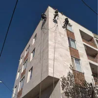 بدون داربست پیچ رولپلاک نما با طناب نانو راپل|خدمات پیشه و مهارت|قزوین, |دیوار