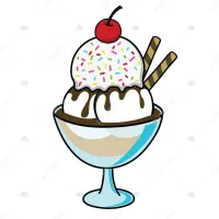 همکار آقا در کافه بستنی