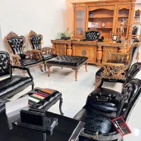 مبلمان اداری کلاسیک میز مدیریت گرجی مبلمان تاتلیس