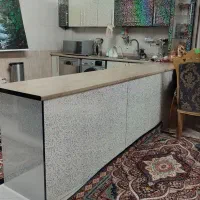 کابینت آماده دست دوم هایگلاس ترک درحدنو باسینک|مصالح و تجهیزات ساختمان|تهران, والفجر (افسریه)|دیوار