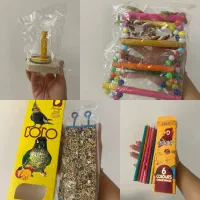 تعدادی لوازم طوطی سانان و پرندگان نو