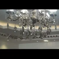 لوستر دوبل ۵ شاخه برنز