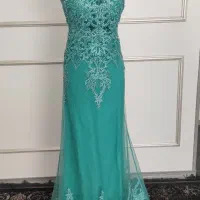 لباس مجلسی بسیار پرکار و مروارید دوزی شده