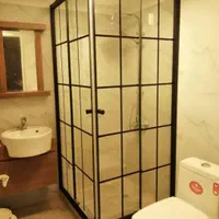 کابین دوش حمام و پارتیشن فریم دار تُرک رنگ مشکی|لوازم حمام|تهران, سلسبیل جنوبی|دیوار