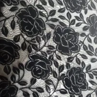 چادر مشکی مجلسی گل مخملی