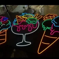 تابلو ال ای دی آبمیوه ذرت شیرموز معجون قیفی بستنی