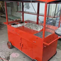 فر ساندویچی صنعتی چرخ دار رنگی فودکار خیابانی