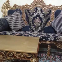یک دست مبل هفت نفره درحدنو خیلی خیلی تمیز کامل