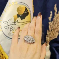 انگشتر مارکیز جواهری نقره|جواهرات|فردیس, نگارستان|دیوار