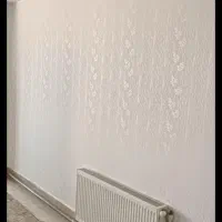 طرح کاغذ دیواری و رنگ پلاستیکی.|خدمات پیشه و مهارت|بستان آباد, |دیوار