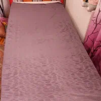 تخت یک نفره کار کرده با تشک