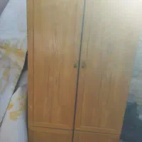 کمد لباسی چوبی چوب گردو درجه یک دوکشو بزرگ وجا دار|جاکفشی، کمد، دراور|شیراز, قلعه نو|دیوار